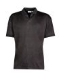 Polo Uomo Calvin Klein Smooth Cotton Open Placket Nero Cheap