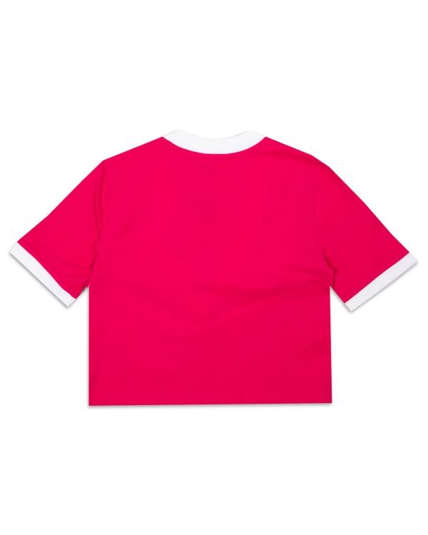 T-Shirt Crop Donna Adidas Fuxia Cheap