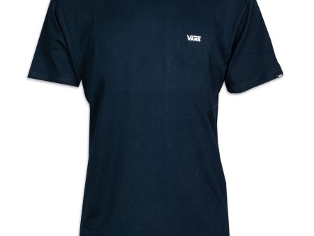 T-shirt Vans Basic Logo Blu on Sale