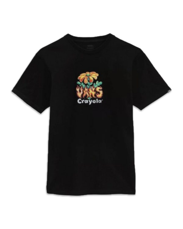 T-Shirt Vans X Crayola Hot Flower Nero Online Sale