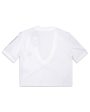 T-Shirt Crop Donna Adidas Bianca Hot on Sale